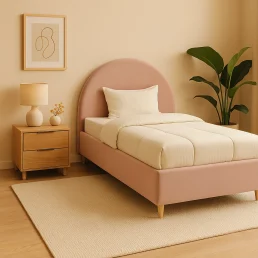 Blush Arc Bed